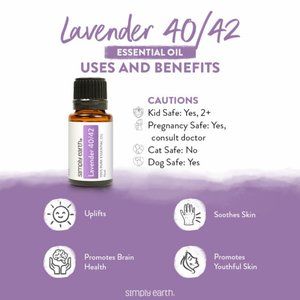 Simply Earth Essential Oil Lavender 40/20